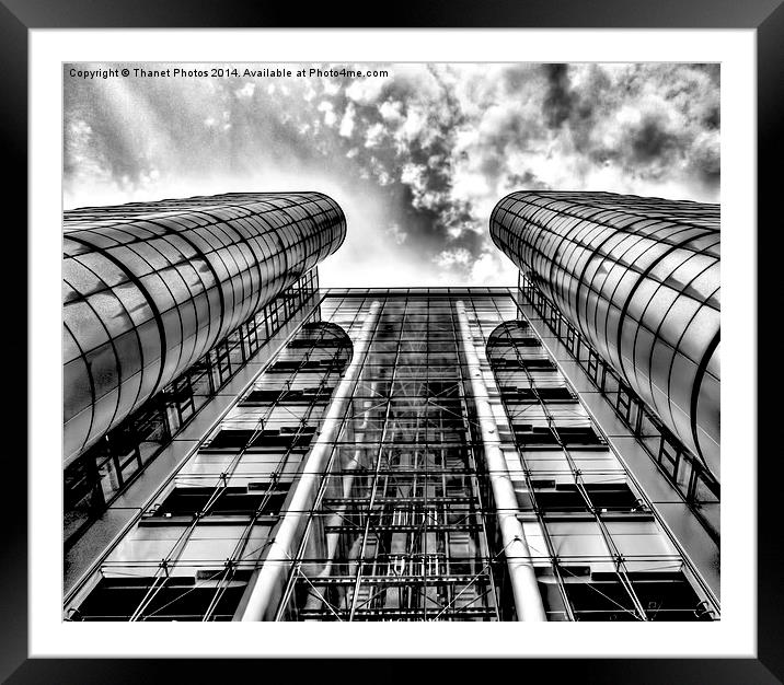 Mono building Framed Mounted Print by Thanet Photos