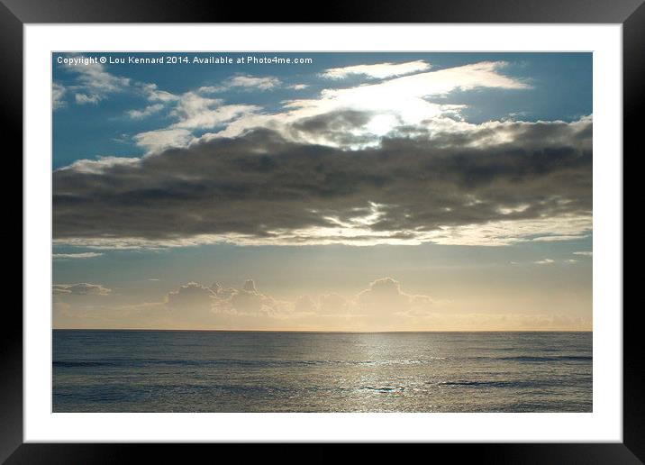 Clouds Of The Horizon Framed Mounted Print by Lou Kennard
