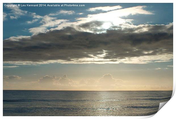Clouds Of The Horizon Print by Lou Kennard