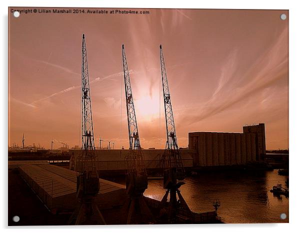 Europort Rotterdam. Acrylic by Lilian Marshall