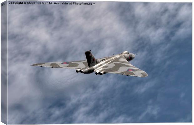 Vulcan Bomber XH558 Canvas Print by Steve H Clark