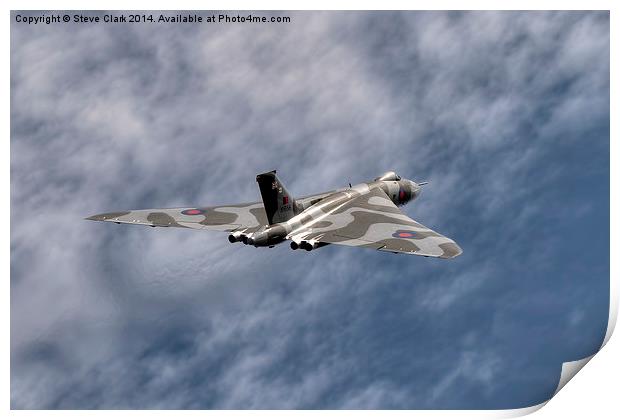 Vulcan Bomber XH558 Print by Steve H Clark