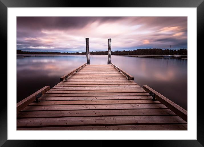 Comox lake Framed Mounted Print by Leighton Collins
