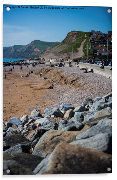 West Bay Beach Acrylic by Daniel Bristow