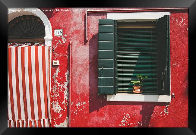 Views of Burano Framed Print by Chiara Cattaruzzi