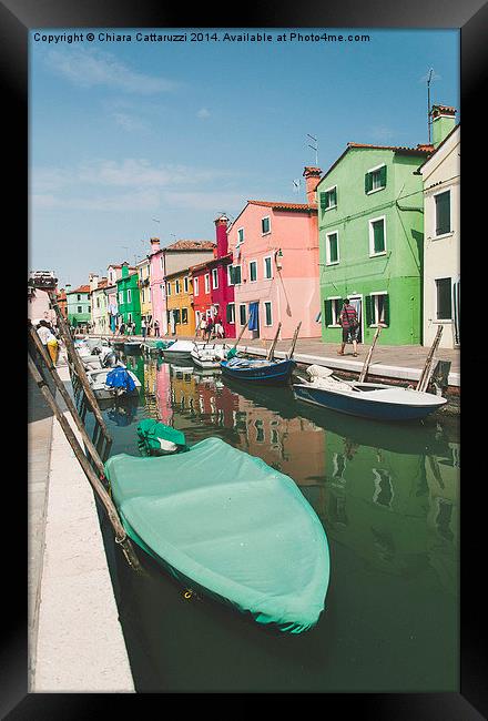 Colors of Burano Framed Print by Chiara Cattaruzzi