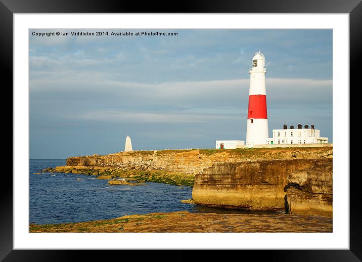 Morning at Portland Bill Lighthouse Framed Mounted Print by Ian Middleton