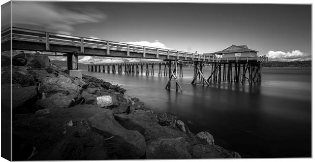 Campbell river pier Canvas Print by Leighton Collins