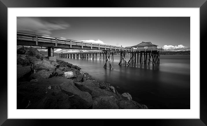 Campbell river pier Framed Mounted Print by Leighton Collins