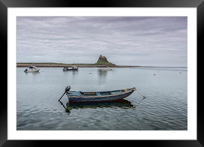 Blue Boat Framed Mounted Print by kevin wise