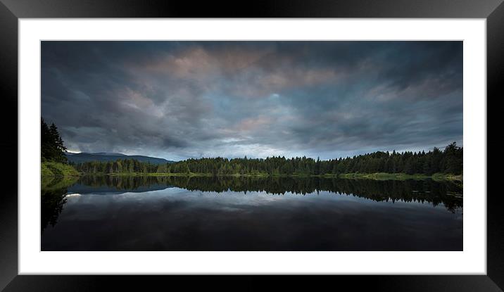 Maple lake Vancouver island Framed Mounted Print by Leighton Collins