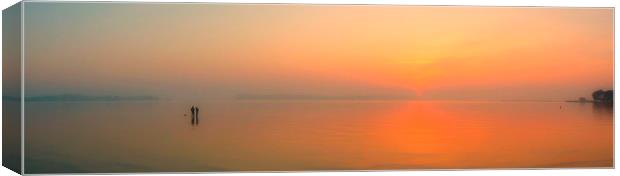 Tranquil sunset. Canvas Print by paul cobb
