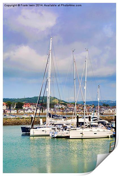 Conway marina, North Wales Print by Frank Irwin