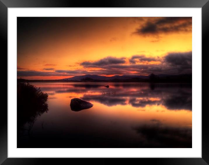 Loch Ba Sunrise Framed Mounted Print by Aj’s Images