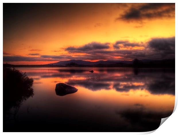 Loch Ba Sunrise Print by Aj’s Images