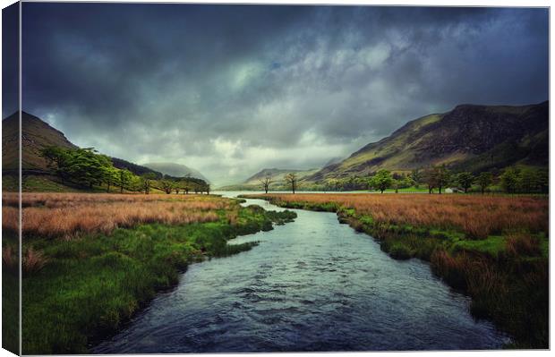 River to Buttermere Canvas Print by andrew bagley