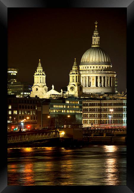 St. Pauls Cathedral Framed Print by Bernd Tschakert
