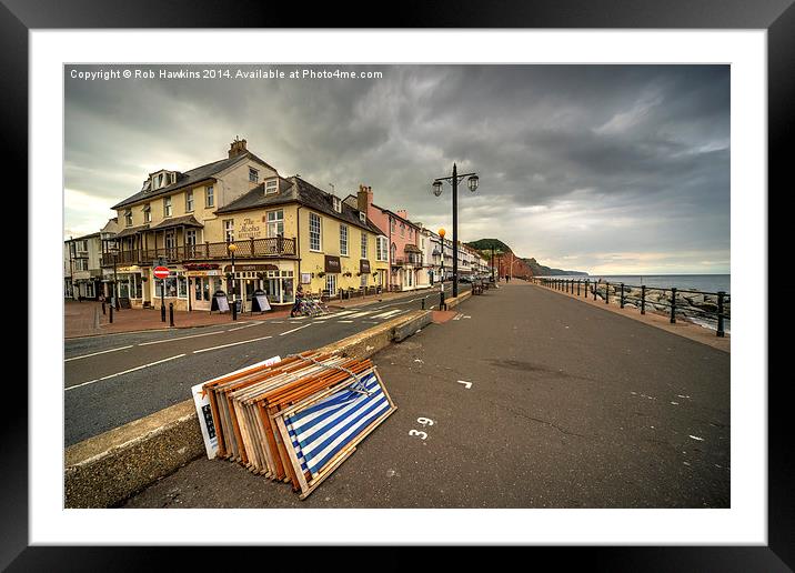 Sidmouth Promenade Framed Mounted Print by Rob Hawkins