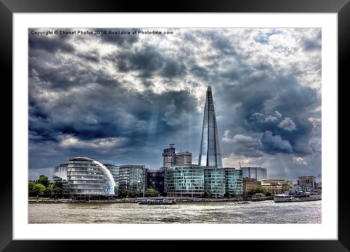 A London Landscape Framed Mounted Print by Thanet Photos