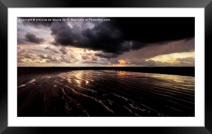 Serrambi Sunrise III Framed Mounted Print by Vinicios de Moura