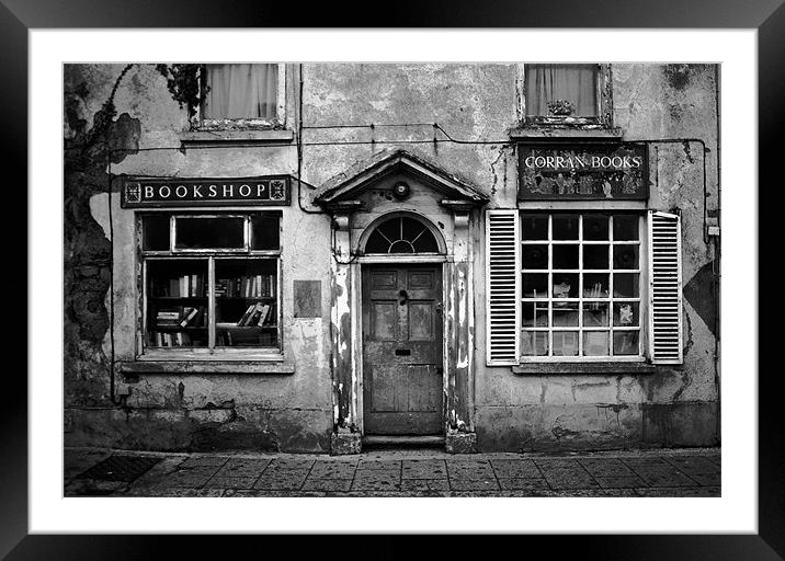The Old Bookshop Framed Mounted Print by Mark Robson