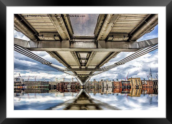 Millennium Bridge Framed Mounted Print by Thanet Photos