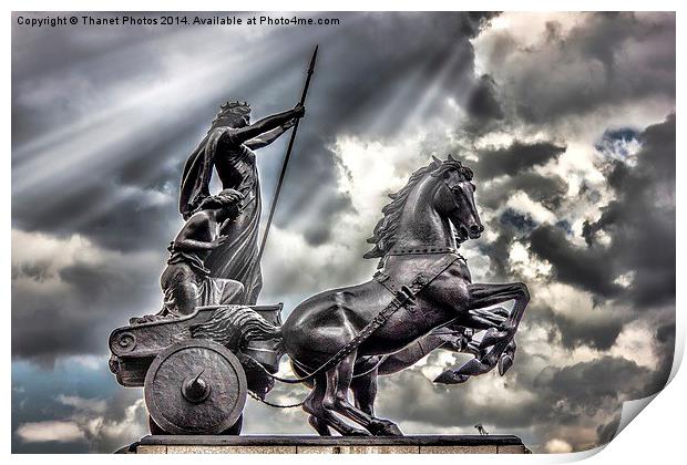 Statue of Boudica Print by Thanet Photos
