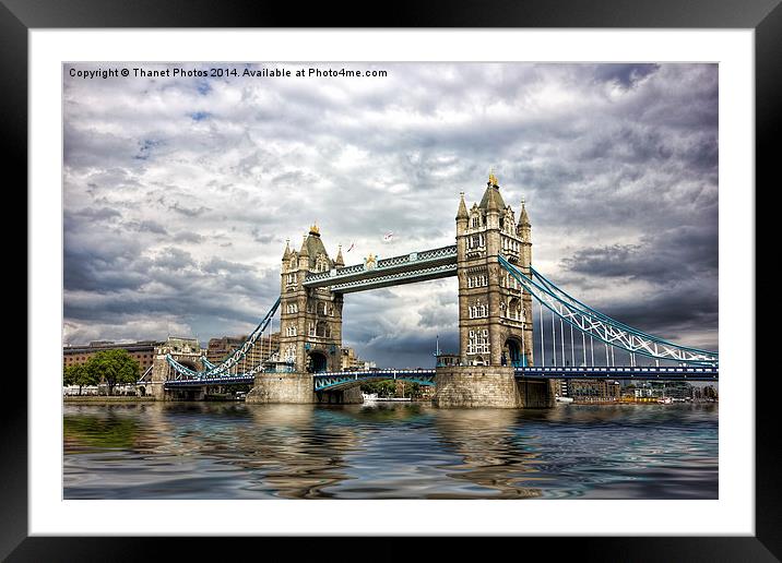 Tower bridge London Framed Mounted Print by Thanet Photos