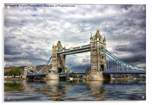 Tower bridge London Acrylic by Thanet Photos
