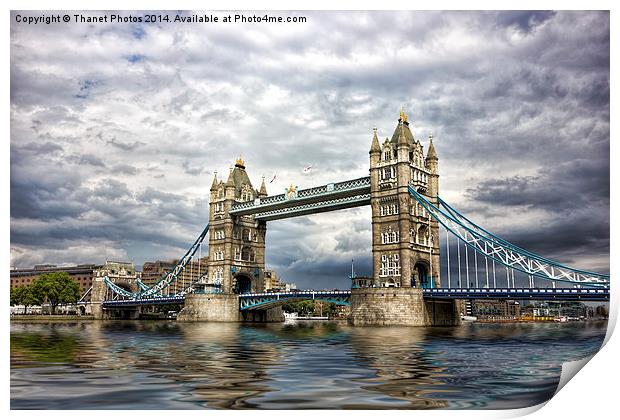 Tower bridge London Print by Thanet Photos
