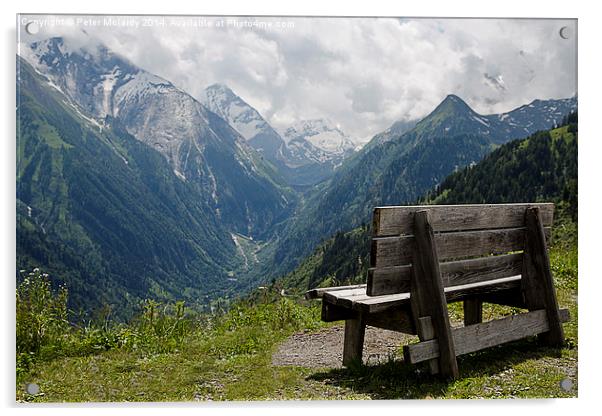 Alpine seat Acrylic by Peter Mclardy