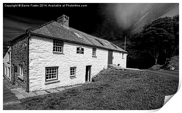 Tregwynt Wollen Mill. Print by Barrie Foster