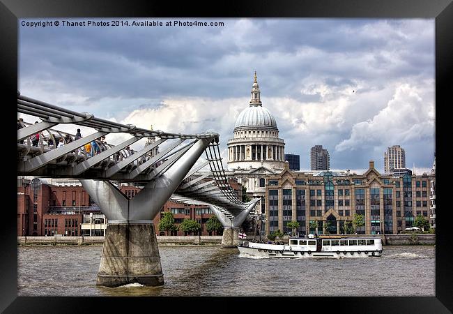 Millennium Bridge Framed Print by Thanet Photos
