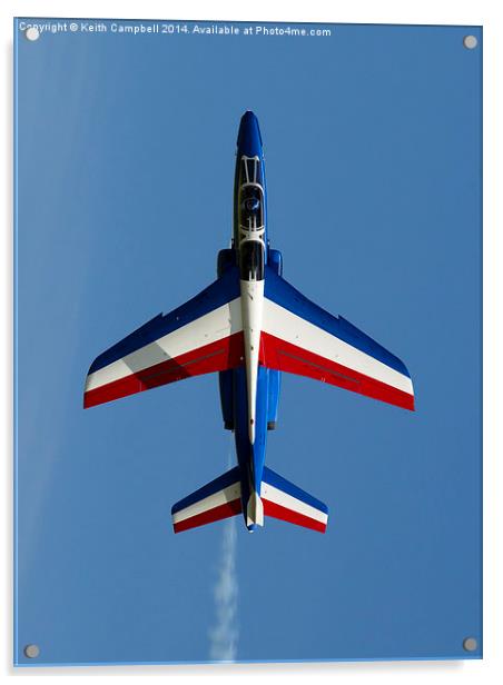 Patrouille De France Alphajet Acrylic by Keith Campbell