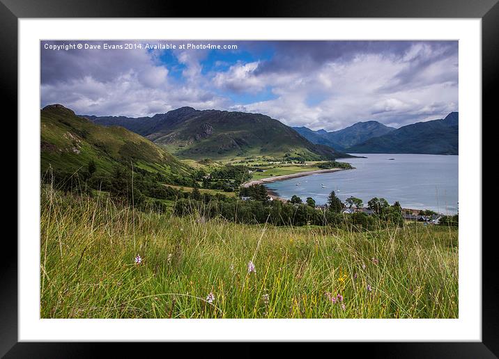 Loch Hourn Scotland Framed Mounted Print by Dave Evans