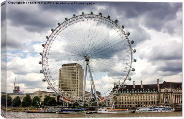 The London eye Canvas Print by Thanet Photos