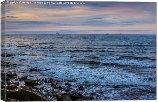 Dusky Horizon Canvas Print by George Davidson