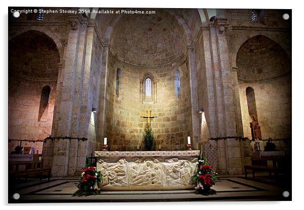 Church of St. Anne - Jerusalem Acrylic by Stephen Stookey