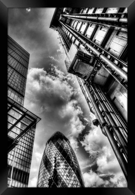City of London Iconic Buildings Framed Print by David Pyatt