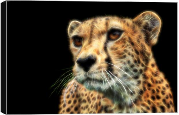 Cheetah Fractal Canvas Print by Selena Chambers