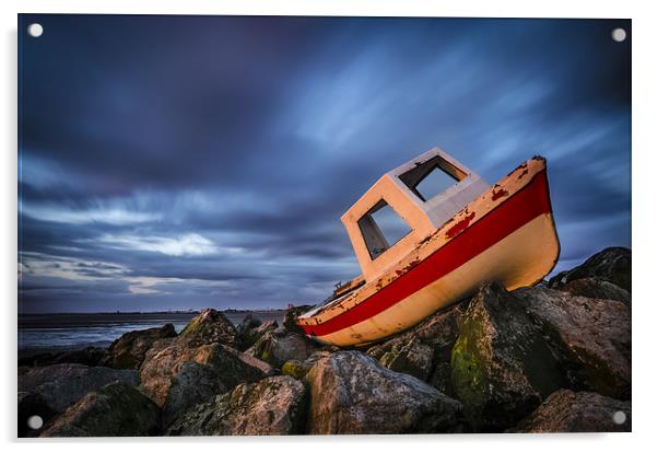 The boat Acrylic by Tomasz Ruban