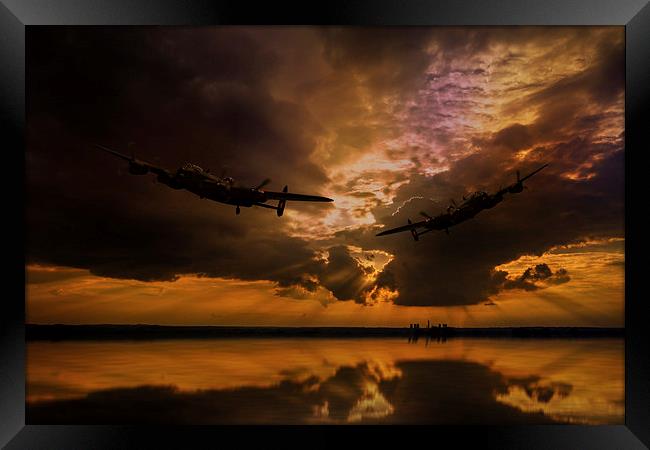 Lancaster sunset 2 Framed Print by Oxon Images