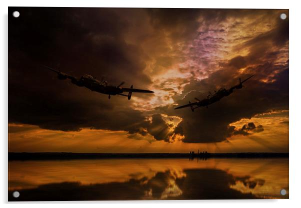 Lancaster sunset 2 Acrylic by Oxon Images
