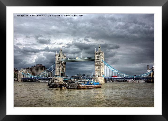 Tower bridge London Framed Mounted Print by Thanet Photos