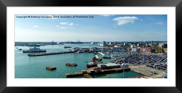 SOUTHAMPTON VIEW Framed Mounted Print by Anthony Kellaway