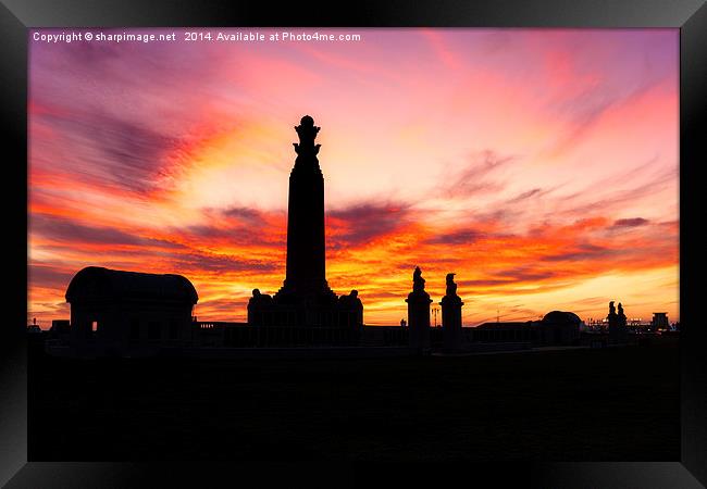 At the going down of the Sun Framed Print by Sharpimage NET