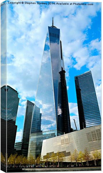 One World Center - Freedom Tower Canvas Print by Stephen Stookey