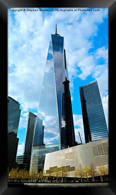 One World Center - Freedom Tower Framed Print by Stephen Stookey