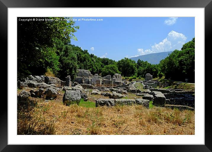 Butrint Albania Framed Mounted Print by Diana Mower