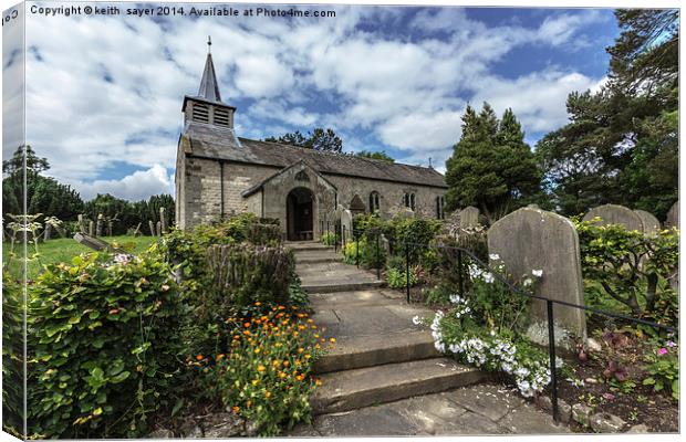 Majestic View of St Aidens Church Canvas Print by keith sayer